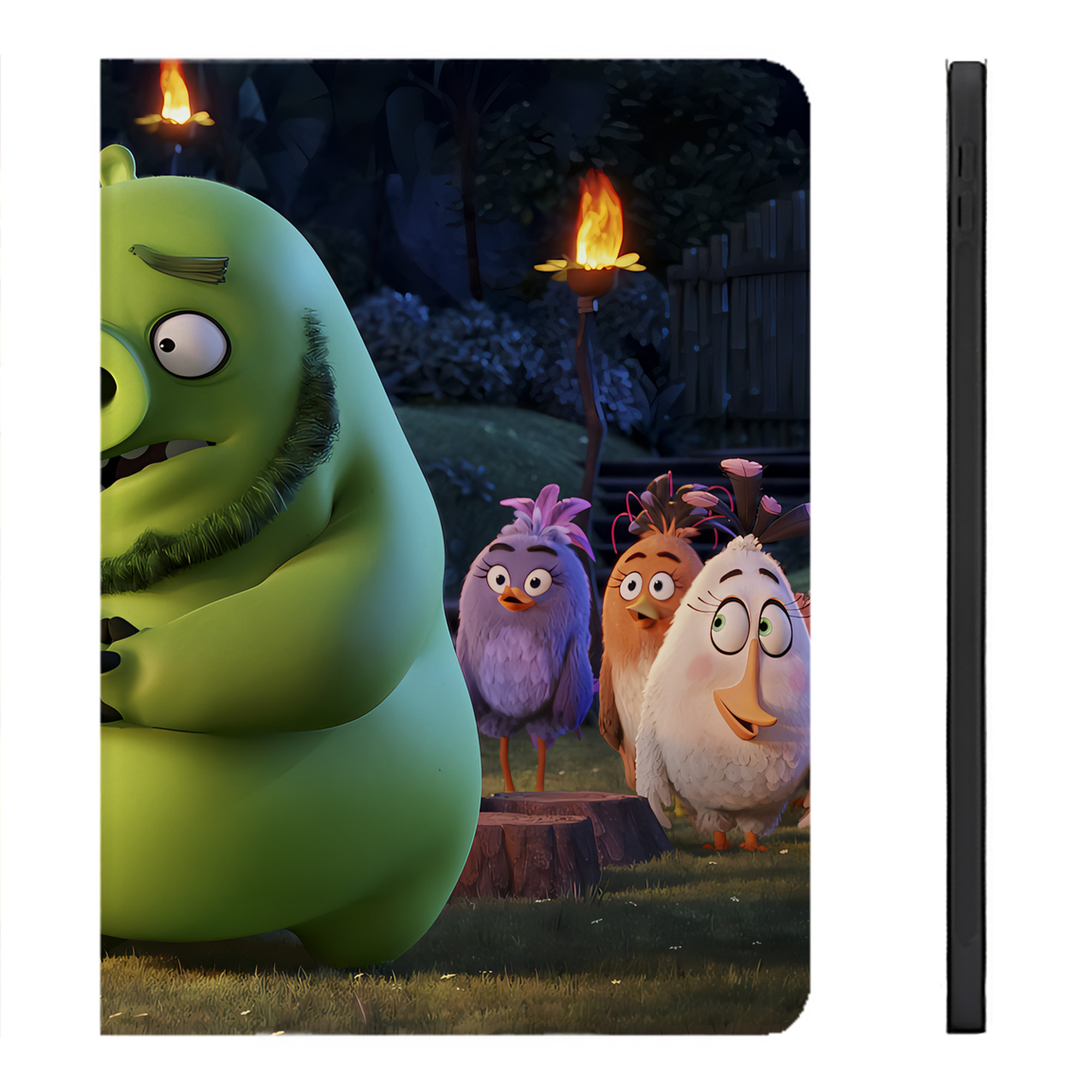 （画像用） Angry Birds アングリーバード IPadケース ペンホルダー付き ブックスタイルデザイン